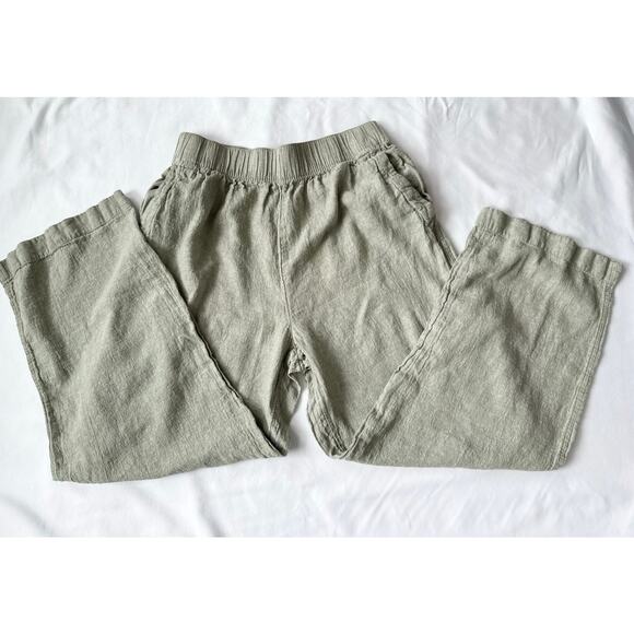 C&C California Linen Cargo Pants in a sage or olive green XL Gorpcore utility - Picture 9 of 12